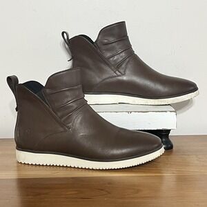 Hush Puppies Bounceplus Brown Ankle Boots Waterproof Brown Size 7